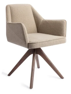 Outlet Jesper Home Eetkamerstoel Tome Revolve Oak Walnut