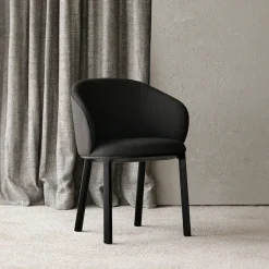 Sale Ethnicraft Eetkamerstoel Unda Eikenhout en stof