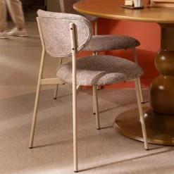 Sale WOOOD Eetkamerstoel Valor Geweven stof