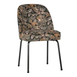 Outlet WOOOD Eetkamerstoel Vogue Velvet Bouquet Zwart