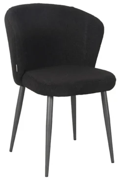 Outlet LABEL51 Eetkamerstoel Whirl Teddy, kleur Zwart