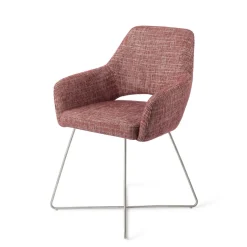 New Jesper Home Eetkamerstoel Yanai Cross Steel