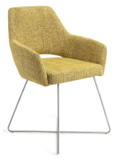 New Jesper Home Eetkamerstoel Yanai Cross Steel