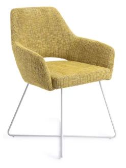 Outlet Jesper Home Eetkamerstoel Yanai Cross White Lemon Lines