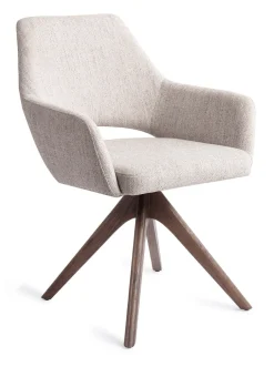 New Jesper Home Eetkamerstoel Yanai Revolve Oak Walnut