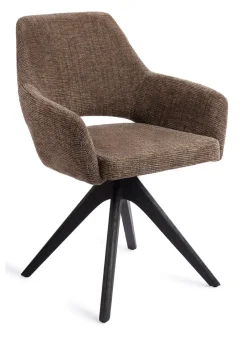 Clearance Jesper Home Eetkamerstoel Yanai Revolve Oak Black