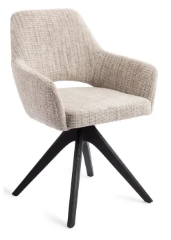 Clearance Jesper Home Eetkamerstoel Yanai Revolve Oak Black