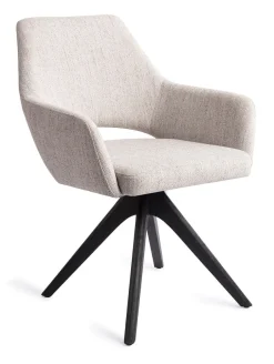 Clearance Jesper Home Eetkamerstoel Yanai Revolve Oak Black