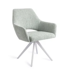 Sale Jesper Home Eetkamerstoel Yanai Turn White, Draaibaar Soft Sage