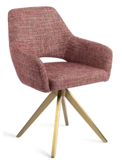 Clearance Jesper Home Eetkamerstoel Yanai Turn Gold, Draaibaar