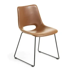 Discount Kave Home Eetkamerstoel Zahara Bruin