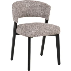 Online Richmond Interiors Eetkamerstoel Zeno Tweed stof, kleur Earth Ecru