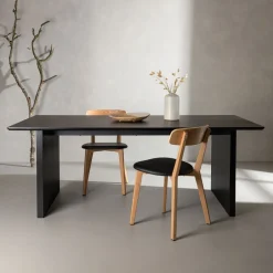 Best Nohr Eettafel Akim 200 x 100cm, kleur Zwart