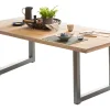 Discount Artistiq Living Eettafel Alyne Met zilveren U-poot, Mangohout