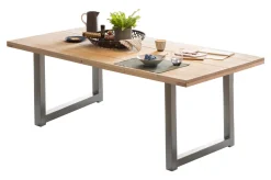 Discount Artistiq Living Eettafel Alyne Met zilveren U-poot, Mangohout