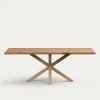 Discount Kave Home Eettafel Argo Acaciahout, 220 x 100cm, kleur Naturel
