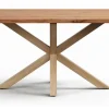 Outlet Kave Home Eettafel Argo Eikenfineer, 160 x 90cm, kleur Naturel