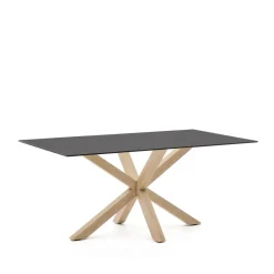 Sale Kave Home Eettafel Argo Glas, 160 x 90cm, kleur Naturel