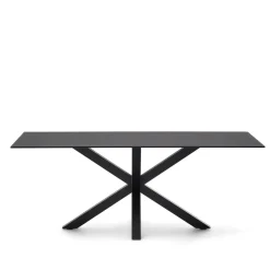 New Kave Home Eettafel Argo Glas, kleur Zwart