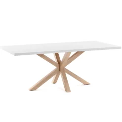 Outlet Kave Home Eettafel Argo kleur Eiken/ Wit