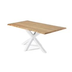 Online Kave Home Eettafel Argo kleur Wit/Eiken
