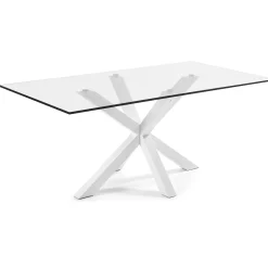 Sale Kave Home Eettafel Argo kleur Wit/Glas