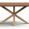 Kave Home Eettafel Argo Verouderd Eikenfineer, 220 x 100cm, kleur Naturel