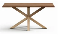 Sale Kave Home Eettafel Argo Verouderd Eikenfineer, 160 x 90cm, kleur Naturel