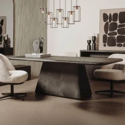 Tower Living Eettafel Asti Mangohout, kleur Zwart