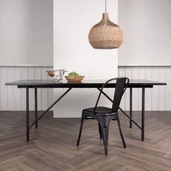 Discount Nohr Eettafel Aundra MDF, 200 x 90cm Zwart