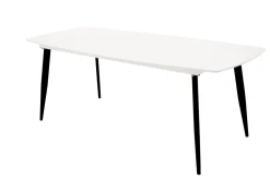 Nohr Eettafel Austina 240 x 100cm, kleur Wit/Zwart