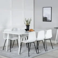 Online Nohr Eettafel Austina MDF, kleur Wit