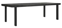 Hot DTP Home Eettafel Beam Teakhout, kleur Zwart