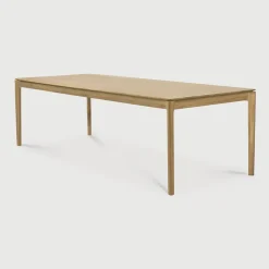 Ethnicraft Eettafel Bok Geolied Eikenhout, kleur Naturel