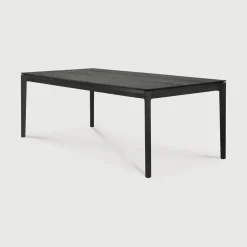 Sale Ethnicraft Eettafel Bok Gevernist Eikenhout, kleur Zwart