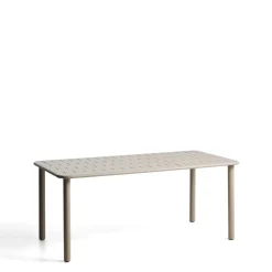 Kave Home Eettafel Brai Staal, 180 x 90cm, kleur Beige