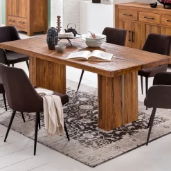 Best Artistiq Living Eettafel Davetta Teakhout en ijzer