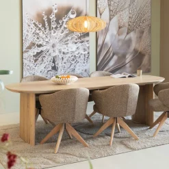 Best Eleonora Eettafel Dex Eiken, kleur Naturel