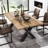 Clearance Artistiq Living Eettafel Jermiah Eikenhout