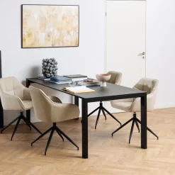 Online Bendt Eettafel Latandra Keramiek, 200 x 90cm, kleur Zwart
