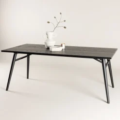 Best Nohr Eettafel Lateka 195 x 95cm, kleur Zwart