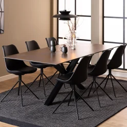 Online Bendt Eettafel Line Keramiek, kleur Bruin