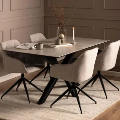 New Bendt Eettafel Line Keramiek, kleur Grijs