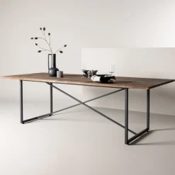 Clearance Nohr Eettafel Nathania Teakhout, 250 x 100cm Naturel