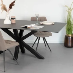 Online Sohome Eettafel Parker Keramiek, kleur Zwart