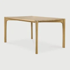Online Ethnicraft Eettafel PI Geolied Eikenhout, kleur Naturel