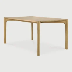 Online Ethnicraft Eettafel PI Geolied Eikenhout, kleur Naturel