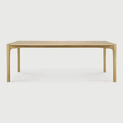 Online Ethnicraft Eettafel PI Geolied Eikenhout, kleur Naturel