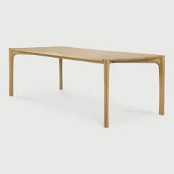 Online Ethnicraft Eettafel PI Geolied Eikenhout, kleur Naturel
