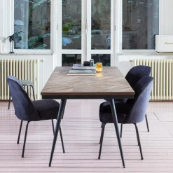 Online WOOOD Eettafel Rhombic Teakhout Naturel